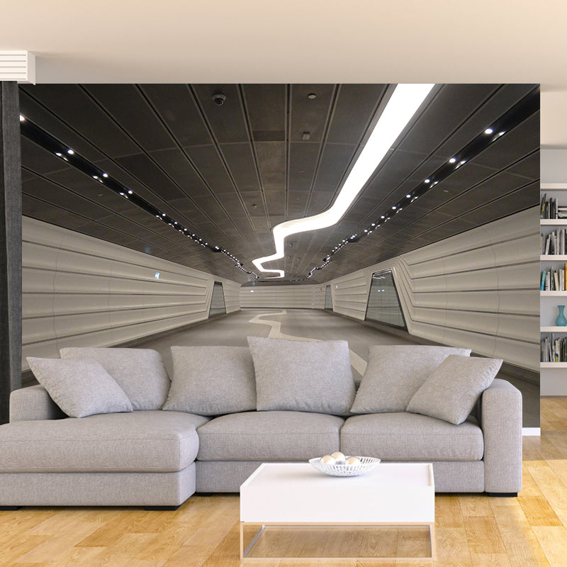 Modern Style Spatial Extension Mural Mildew Resistant Wallpaper for Home Decoration