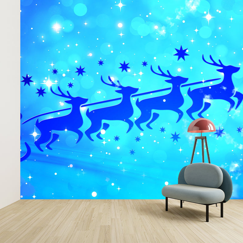 Lovely Cartoon Animals Wallpaper Mural Mildew Resistant for Children's Bedroom