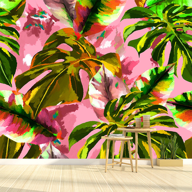 Tropical Palm Leaves Home Decor Mural Wallpaper Wall Art for Living Room