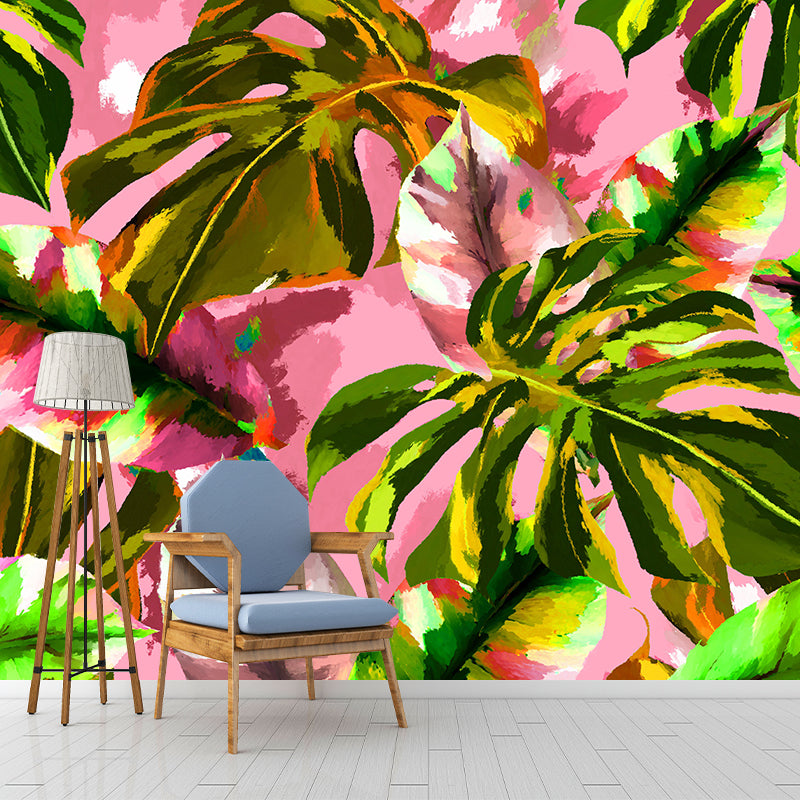 Tropical Palm Leaves Home Decor Mural Wallpaper Wall Art for Living Room