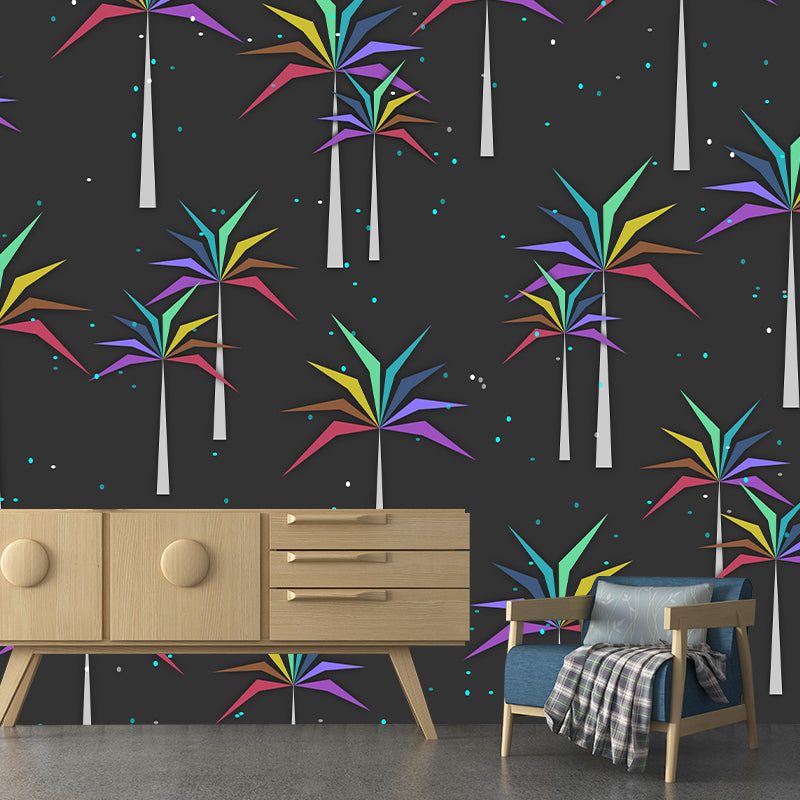 Tropical Palm Leaves Home Decor Mural Wallpaper Wall Art for Living Room