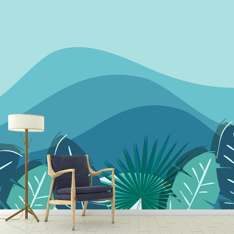 Tropical Palm Leaves Home Decor Mural Wallpaper Wall Art for Living Room