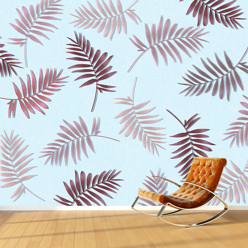 Customized Tropical Leaves Mural Indoor Decoration Mural for Living Room