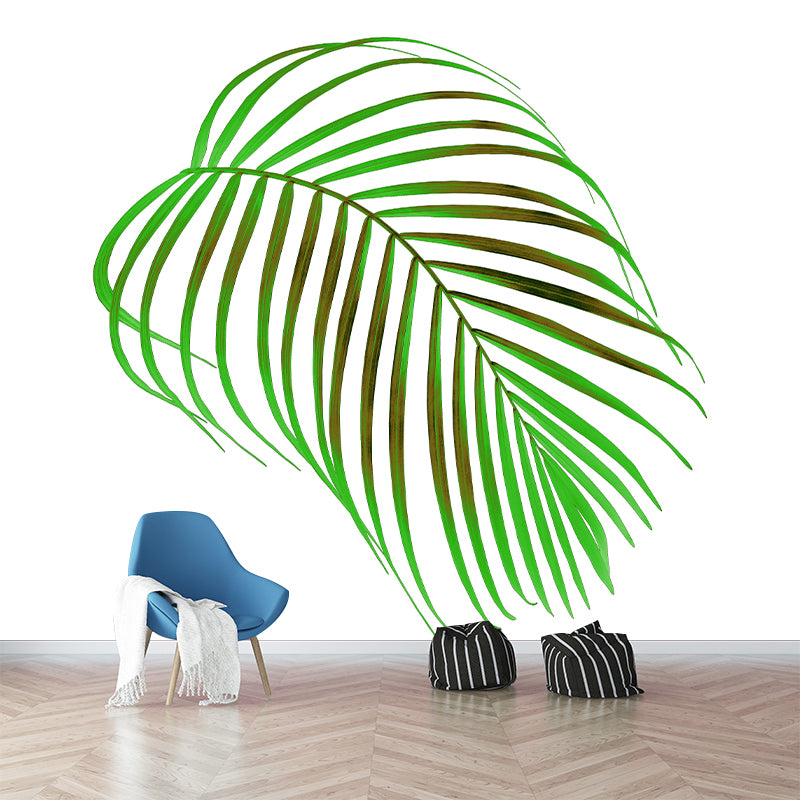 Customized Tropical Leaves Wall Mural Indoor Decoration Mural for Living Room