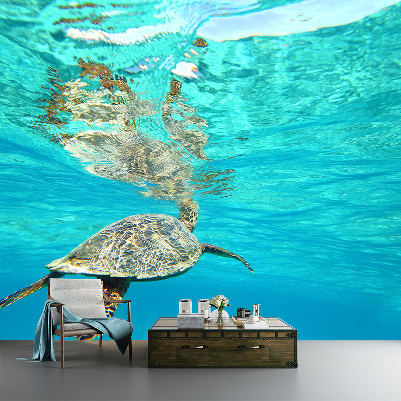 Underwater Mural Contemporary Photography Wall Covering for Home Decor