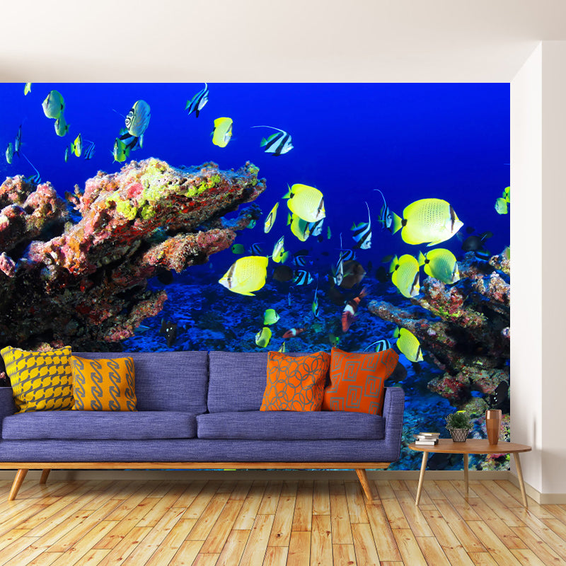 Underwater World Wall Mural Contemporary Decorative Wall Art for Decoration