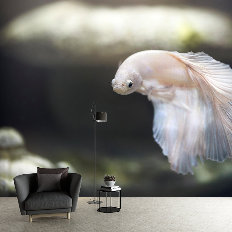 Underwater World Wall Mural Contemporary Photography Wall Covering for Home Decor