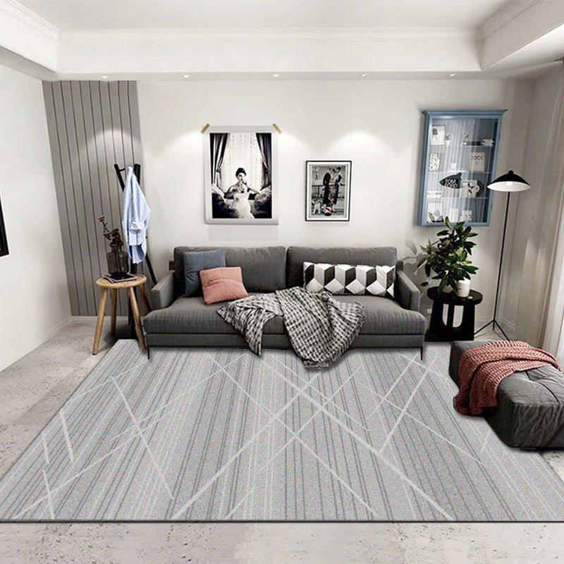 Modern Gorgeous Carpet Polyester Indoor Rug Washable Living Room Area Rug with Non-Slip Backing