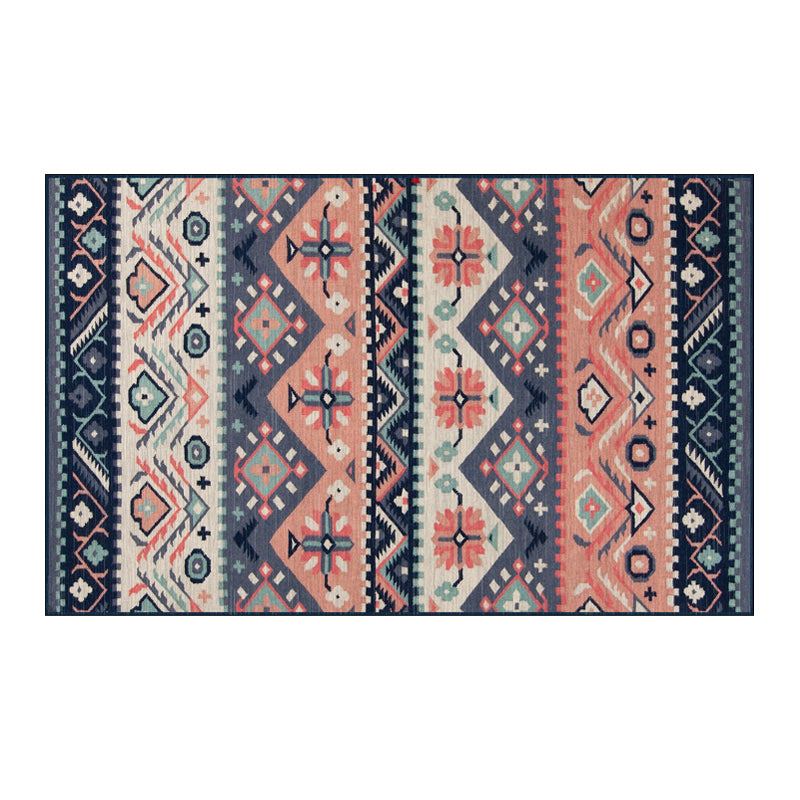 Mehrfarbiger Teppich-Retro-Stammesymbole Fläche Teppich Polyester Wohnkultur Teppich mit Rutschträger