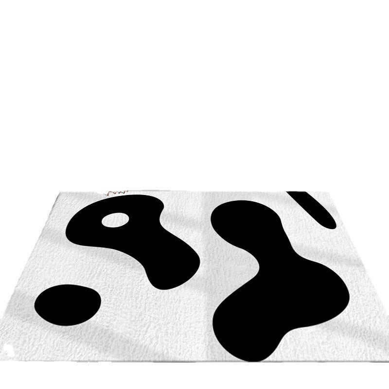Wit Modern Rug Polyester Kleur Tapje Tapijt niet-slip achterste tapijt voor woonkamer