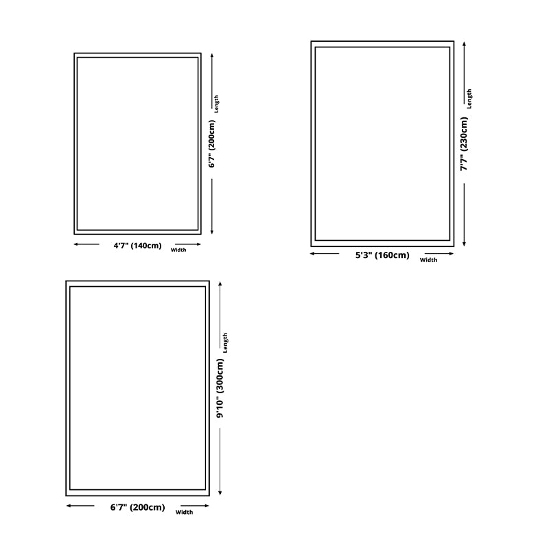 Blauw modern tapijt polyester grafisch tapijt niet-slip achterste tapijt voor salon