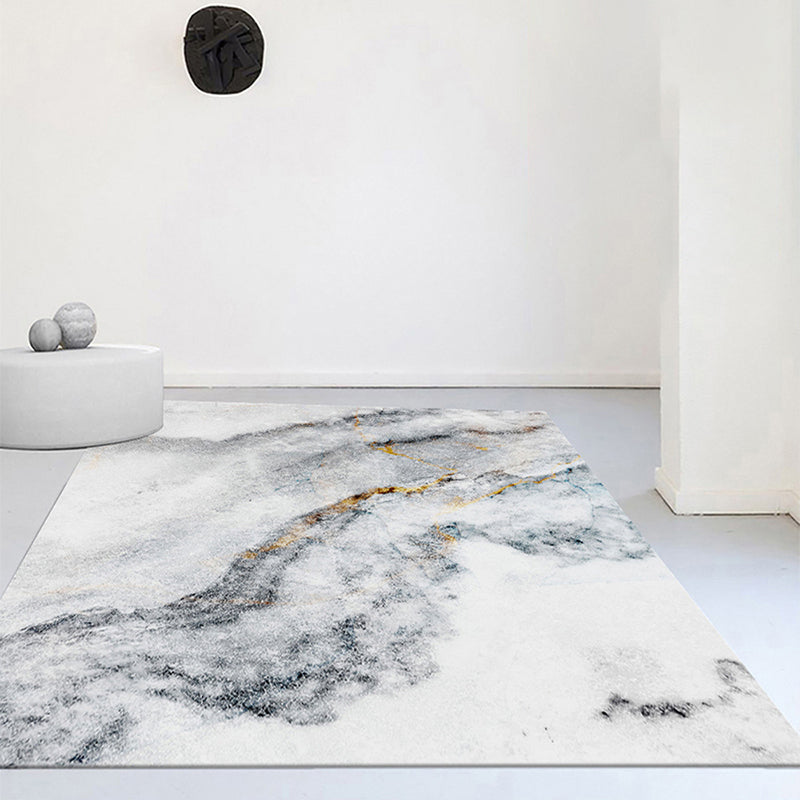 Modern marmeren look tapijt polyester binnendoor tapijten niet-slip ruggebied vloerkleed voor woonkamer
