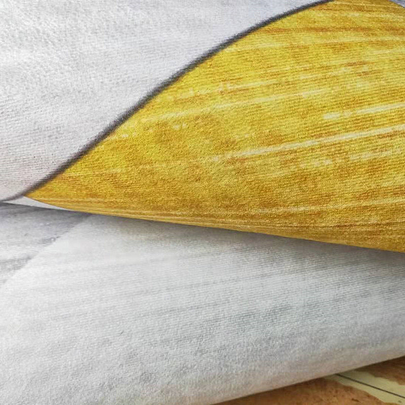 Blauw modern tapijten polyester bladeren indoor tapijt niet-slip achterste tapijt voor woonkamer