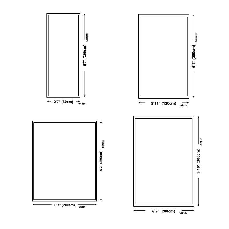 Blauw modern tapijten polyester bladeren indoor tapijt niet-slip achterste tapijt voor woonkamer