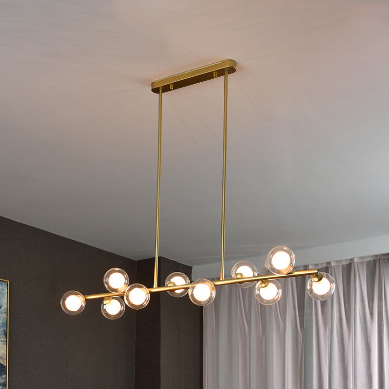 Pendants contemporains Sphere Island Chandelier Lights with Glass Shade