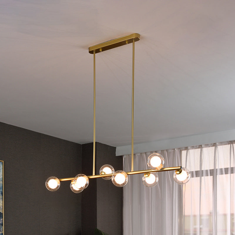 Pendants contemporains Sphere Island Chandelier Lights with Glass Shade