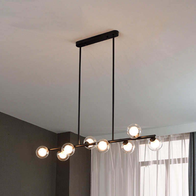 Pendants contemporains Sphere Island Chandelier Lights with Glass Shade