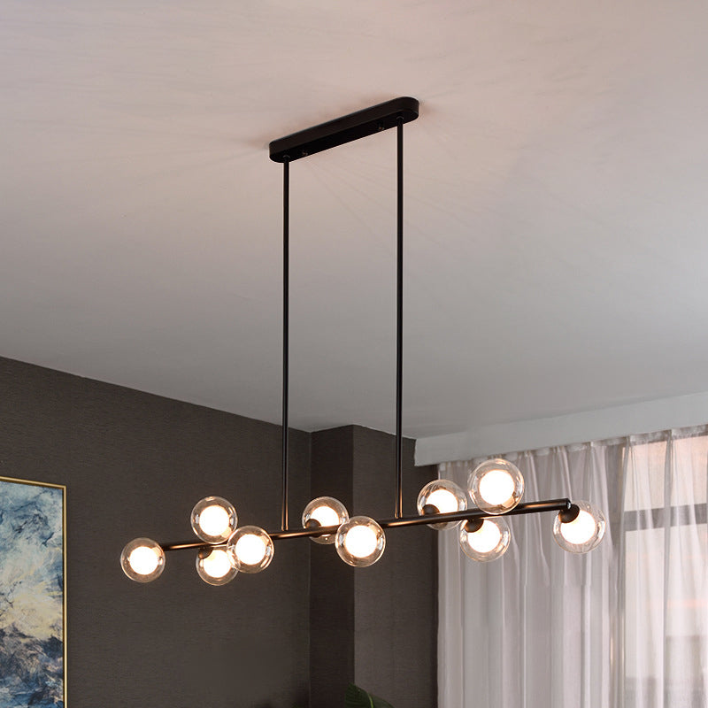 Pendants contemporains Sphere Island Chandelier Lights with Glass Shade