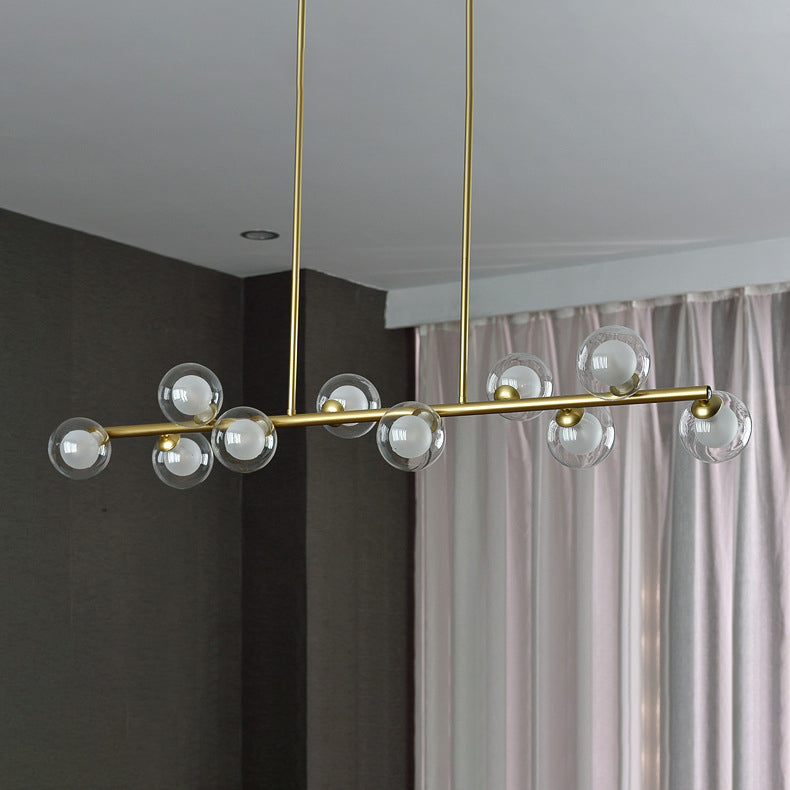 Pendants contemporains Sphere Island Chandelier Lights with Glass Shade