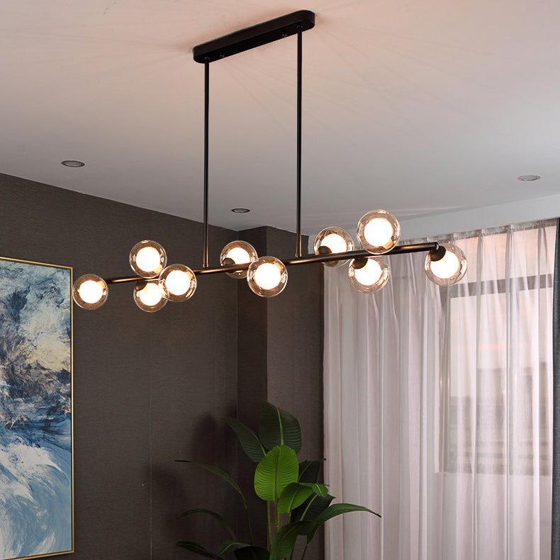 Pendants contemporains Sphere Island Chandelier Lights with Glass Shade