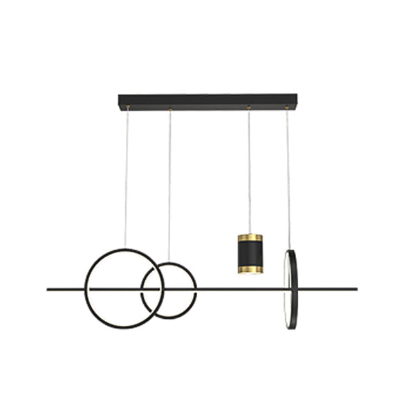 Cylinder Island Kronleuchter Lichter zeitgenössische Anhängerleuchten Metall Island Lights