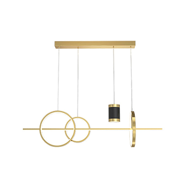 Cylinder Island Kronleuchter Lichter zeitgenössische Anhängerleuchten Metall Island Lights