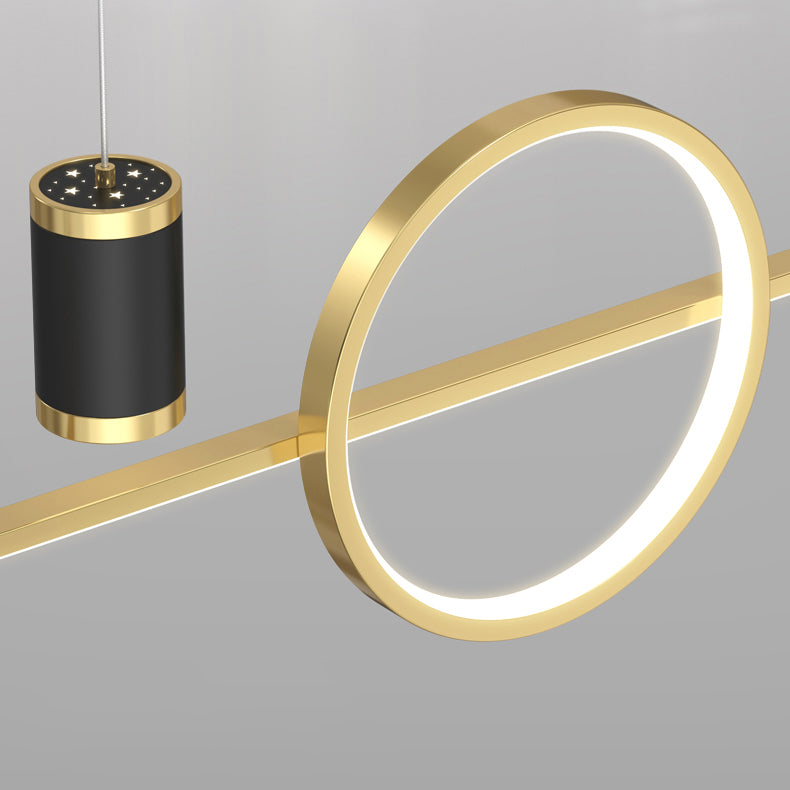 Cylinder Island Kronleuchter Lichter zeitgenössische Anhängerleuchten Metall Island Lights