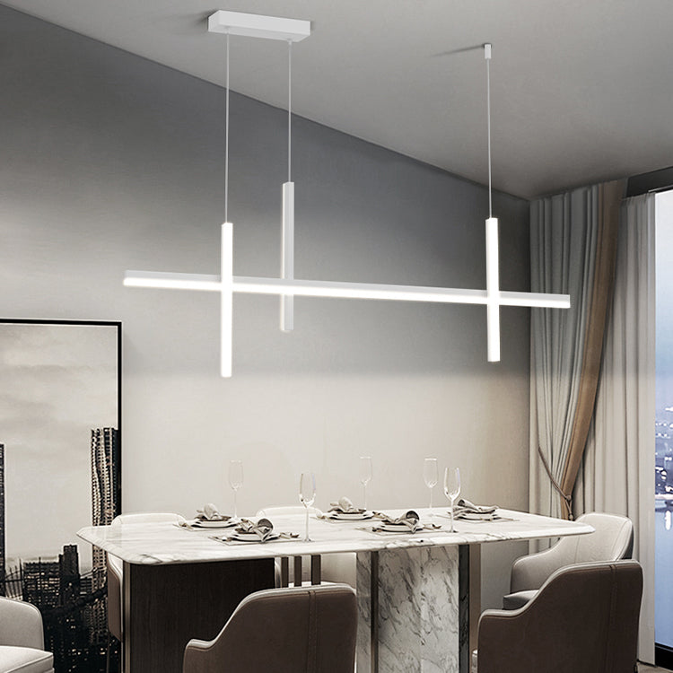 Modern Linear Chandeliers Island Light Fixtures Metal Chandeliers for Dining Room