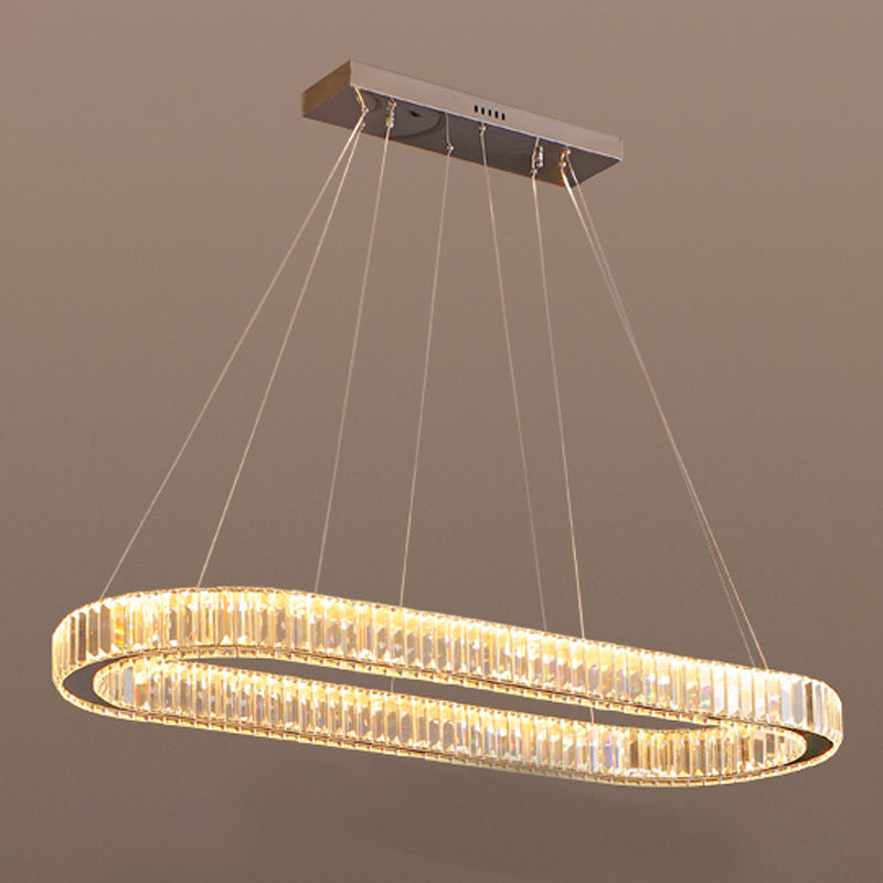 Geometric Pendant Light Fixtures Contemporary Kitchen Pendant Lights with Crystal Shade