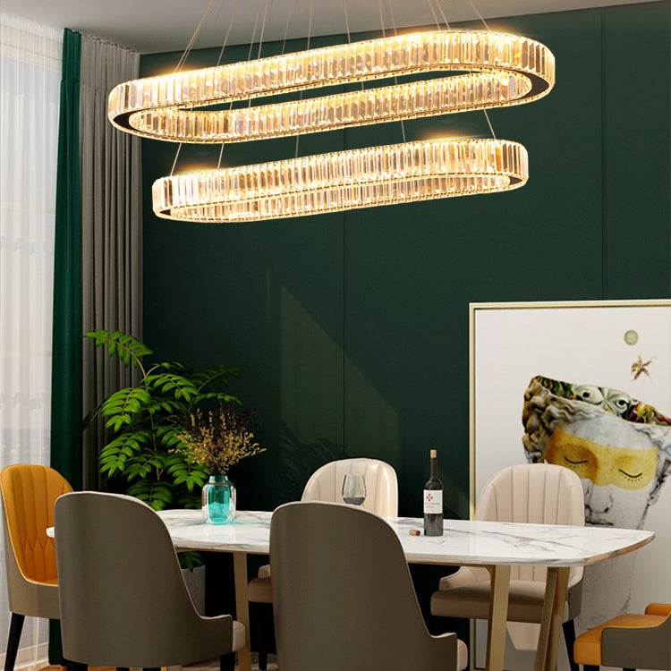 Geometric Pendant Light Fixtures Contemporary Kitchen Pendant Lights with Crystal Shade