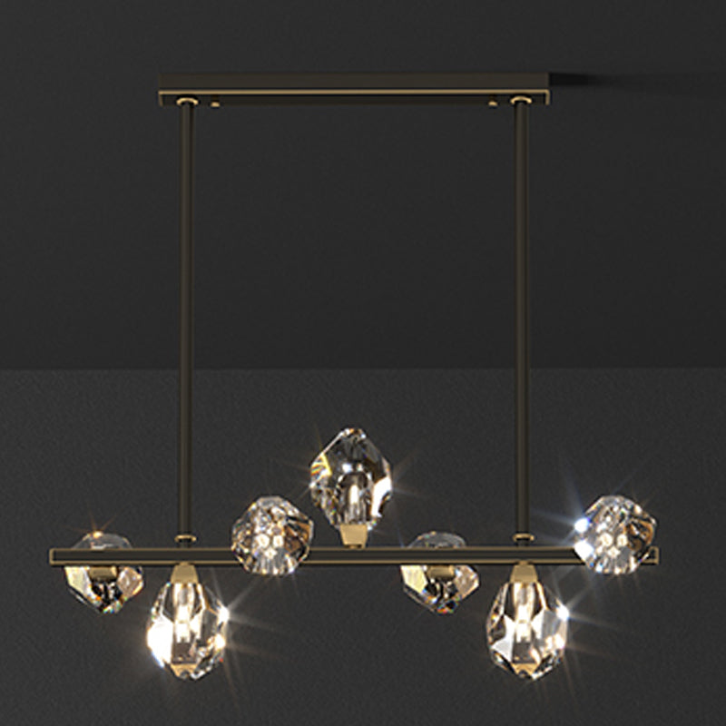 Cone Island Lighting Contemporary Crystal Island Lights for Dining Room