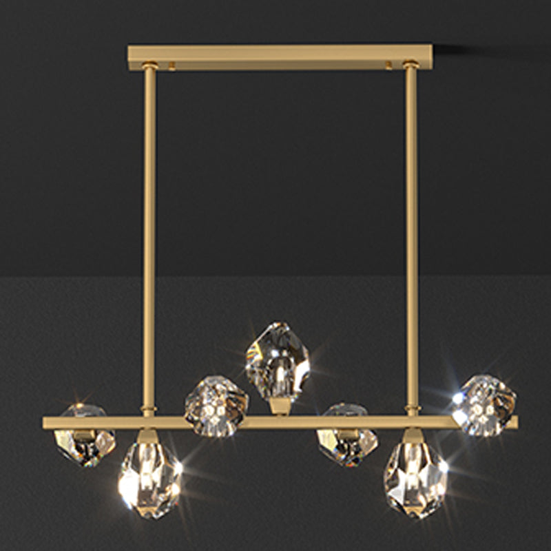 Cone Island Lighting Contemporary Crystal Island Lights for Dining Room