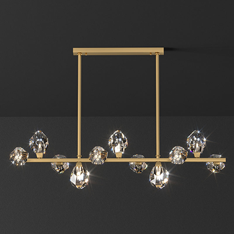 Cone Island Beleuchtung zeitgenössische Kristallinsellichter für Esszimmer