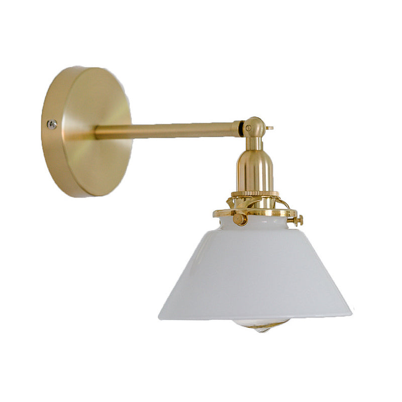 Flare Shade Wall Lighting Industrial Style Metal 1 Light Wall Mounted Light Fixture