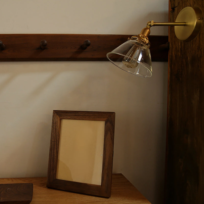 Flare Shade Wall Lighting Industrial Style Metal 1 Light Wall Mounted Light Fixture