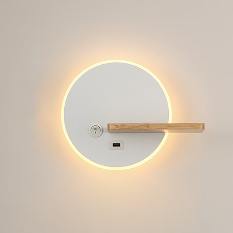 Moderner Stil Verstellbarer LED -Wandleuchten Beleuchtung Metall 1 Leuchttaute leichte Lampen