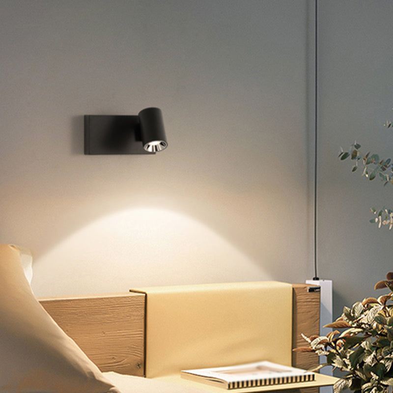 Moderner Stil Verstellbarer Zylinderwandleuchten Beleuchtung Metall 1 Leichte LED -Wandmontagelampen