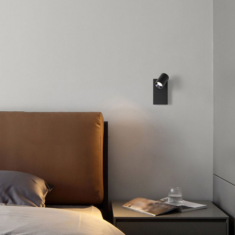 Moderner Stil Verstellbarer Zylinderwandleuchten Beleuchtung Metall 1 Leichte LED -Wandmontagelampen