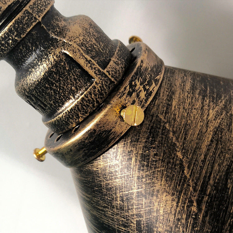 Metal Water Pipe Shade Wall Lighting Industrial Style 1 Light Wall Mounted Light Fixture