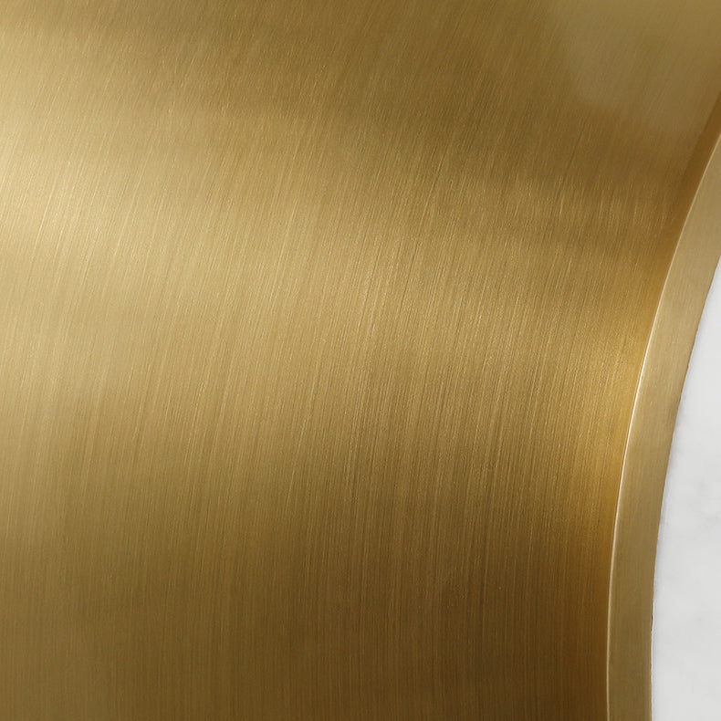 Metall runde Schattenwandbeleuchtung moderner Stil 1 Leichtem Wandleuchte in Messing