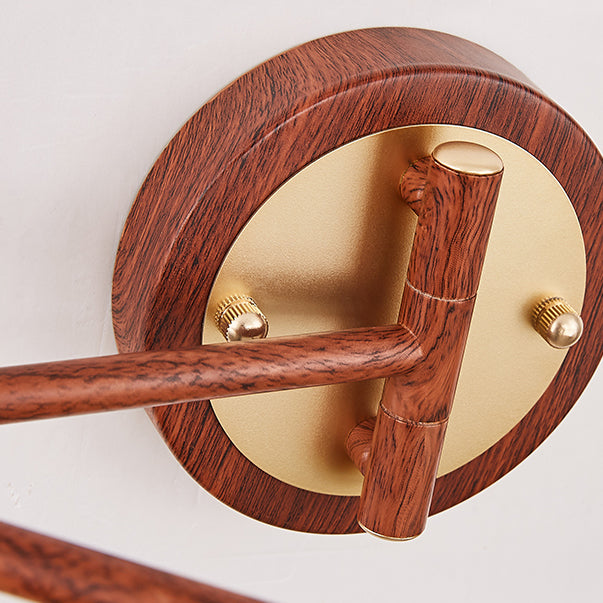 1-Licht-Zylinderwandbeleuchtung moderner Metallwandmontageleuchte in Braun