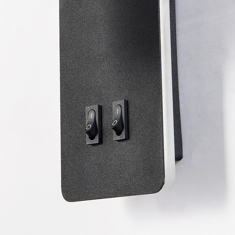 1 Light Metal Geometric Shade Reading Wall Lighting Modern Style Wall Mounted Light Fixture