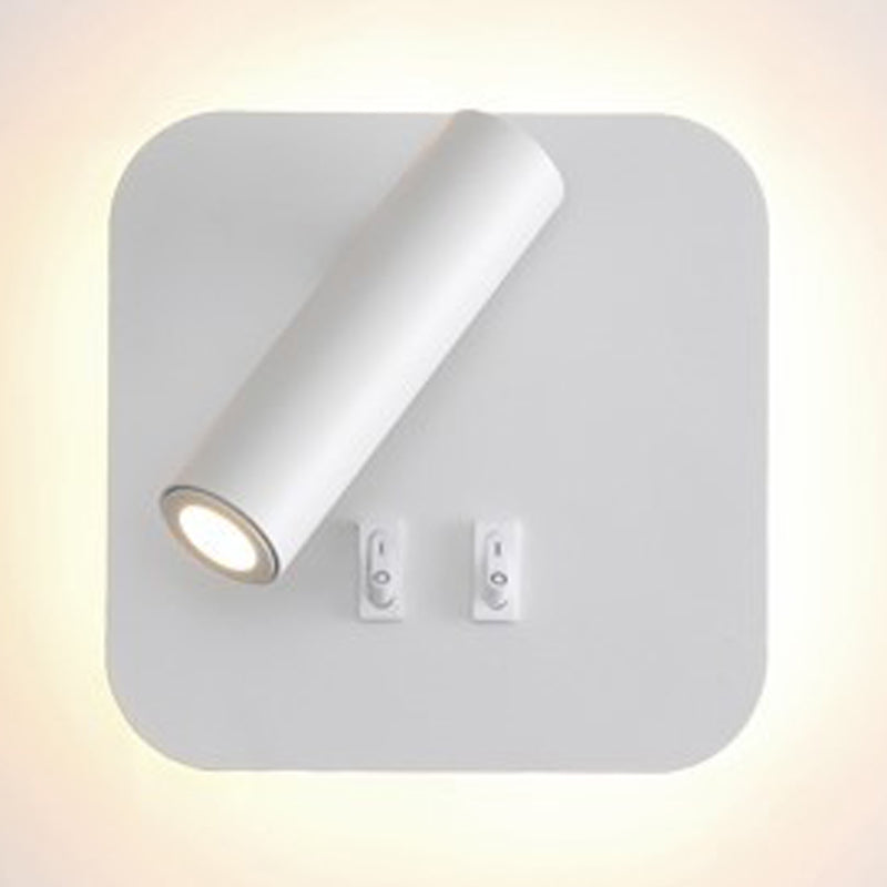 1 Light Metal Geometric Shade Reading Wall Lighting Modern Style Wall Mounted Light Fixture