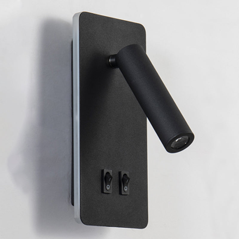 1 Light Metal Geometric Shade Reading Wall Lighting Modern Style Wall Mounted Light Fixture