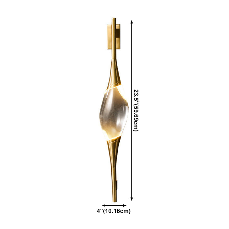 Lámparas de pared LED geométrica de cristal estilo moderno 1 lámparas de apliques de luz