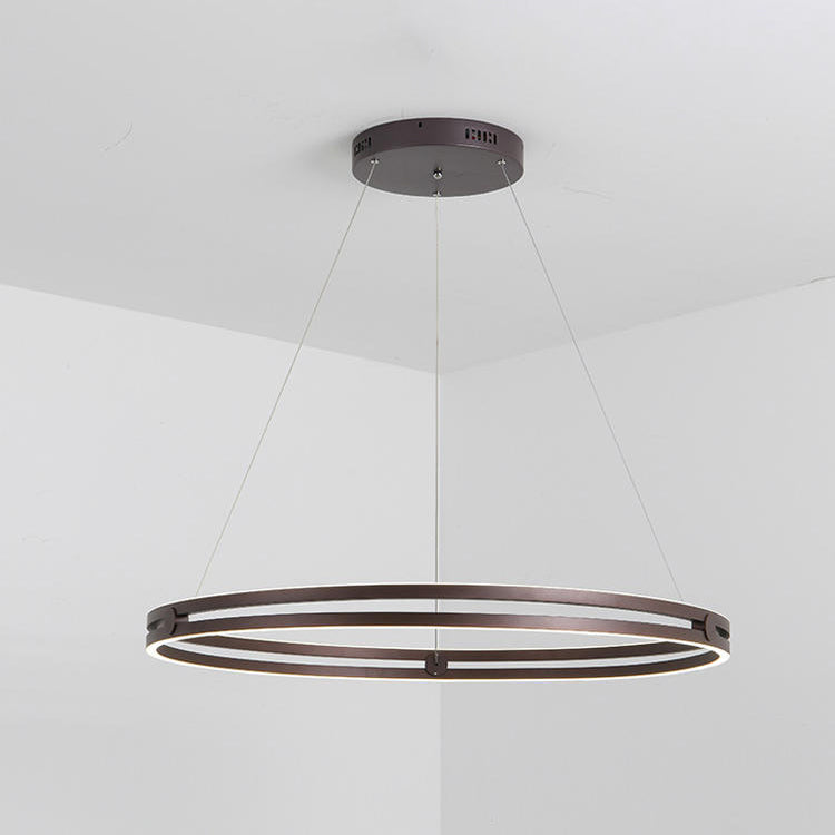 Modern Minimalism LED Pendant Light Silicone Linear Chandelier for Living Room