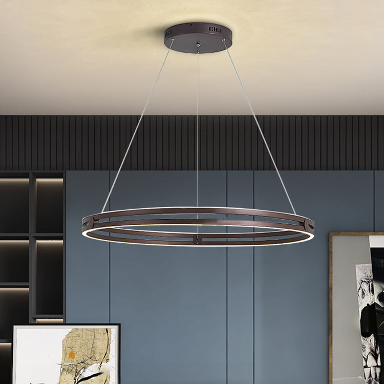 Modern Minimalism LED Pendant Light Silicone Linear Chandelier for Living Room