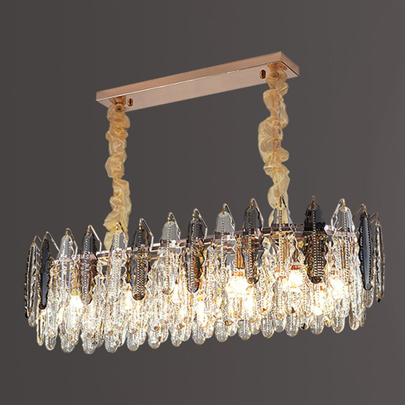 Geometrische hängende Leuchten zeitgenössischer Kristallküchen Anhänger Lichter