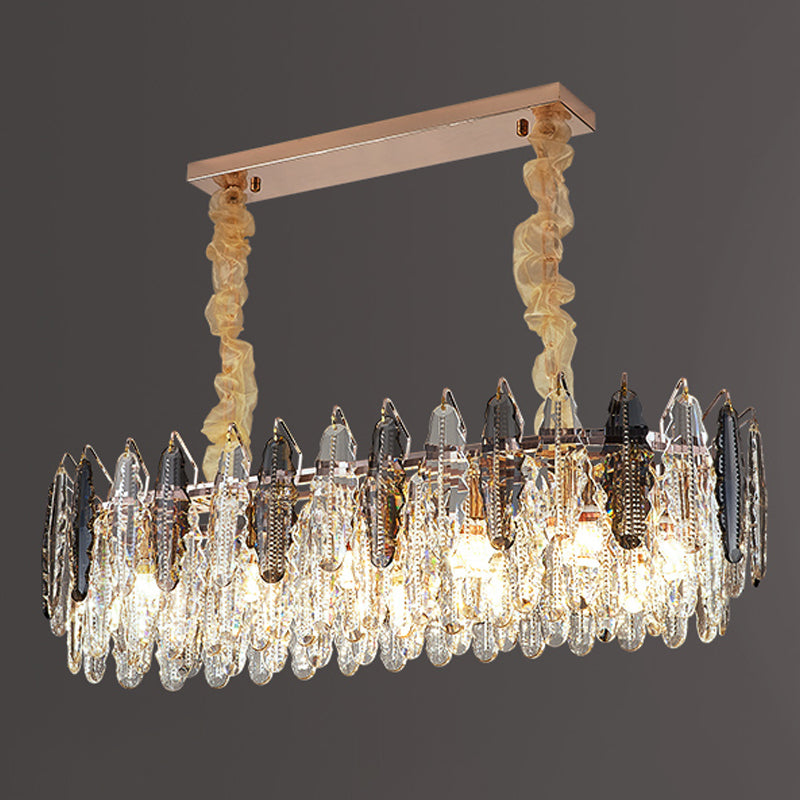 Geometrische hängende Leuchten zeitgenössischer Kristallküchen Anhänger Lichter