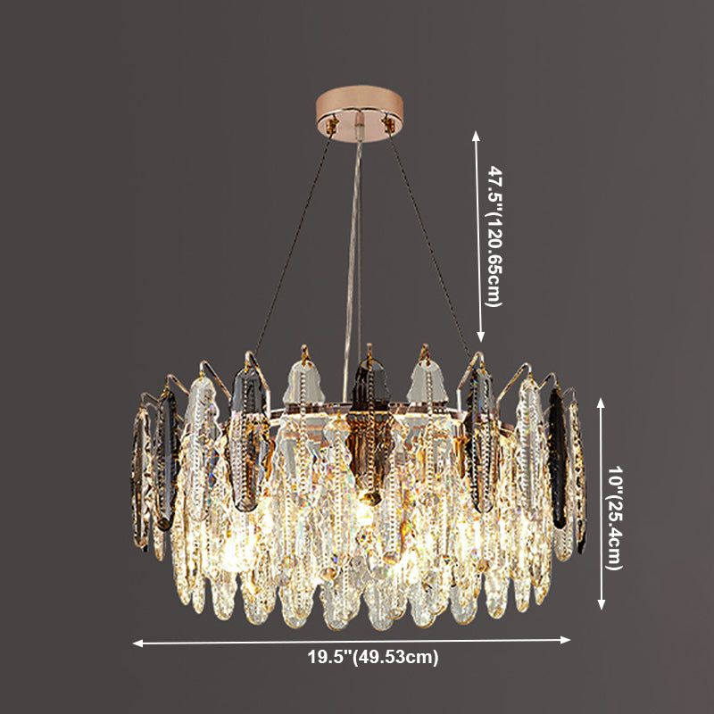 Geometrische hängende Leuchten zeitgenössischer Kristallküchen Anhänger Lichter